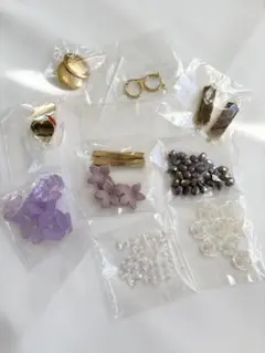 ハンドメイドアクセサリーパーツセット　10種類　まとめ売り