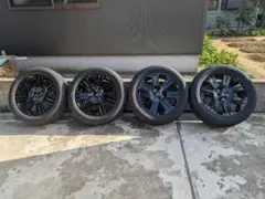 デリカd5　ブラックエディション　純正タイヤホイールセット225/55R18のサムネイル