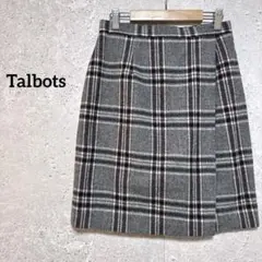 Talbots タルボット チェック巻きスカート アメリカ製 ウール