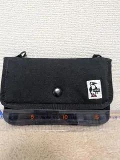 CHUMS スマホショルダーバッグ ブラック