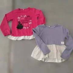 長袖カットソー ２着セット　130 女の子