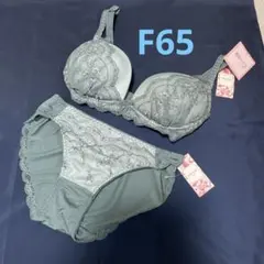 F65/M チュチュアンナ　運命のブラ　ノンワイヤー　グリーン　ブラショーツ