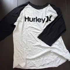 Hurley ラグラン 七分袖 カットソー ホワイト ブラックのサムネイル