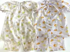 すみっコぐらし＆YEASTKENの夏パジャマ上下2セット140cmのサムネイル