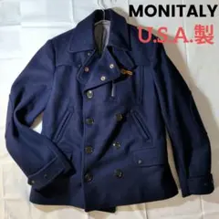 美品　MONITALY　USA製　Pコート　ネイビー　ウール 2026年最新】MONITALY メンズ ピーコート・ウールコートの人気アイテム