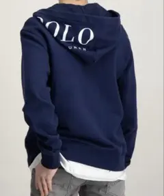 現行QRコードタグ　POLO RALPH LAUREN パーカー ネイビーのサムネイル
