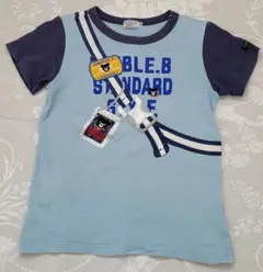 中古品☆　ミキハウス　ダブルB　Tシャツ　だまし絵　120