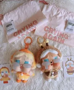 POP MART Crybaby ぬいぐるみ キーホルダー 2種セット
