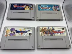 【４本セット】SFC ドラゴンクエスト I・II 、Ⅲ、V、VI ソフトのみ