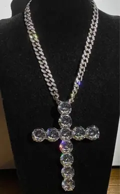 20ミリ　クロスネックレスシルバーブリンブリン　13ミリ　マイアミ　キューバン