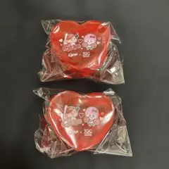 Carp x TGC チャーム付きハート型ポーチ×2