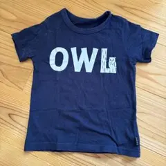 OWl プリント ネイビー Tシャツ 120