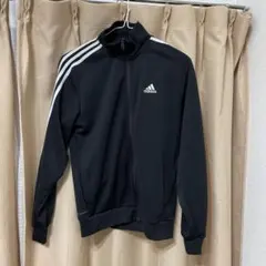adidas ブラック ジップアップジャージ M