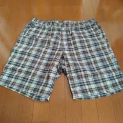 UNIQLO チェック柄 ハーフパンツ