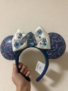 上海ディズニーランド　スティッチ　カチューシャ