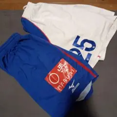 Mizuno スポーツショーツ 青/白