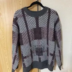 美品sakishima チェック柄 ニットセーター