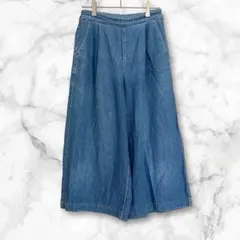 ゴム ガウチョパンツ