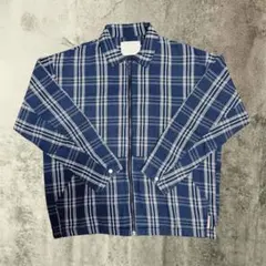 BAYFLOW チェック柄 ジップ ジャケット ネイビー/ピンク スケーターのサムネイル
