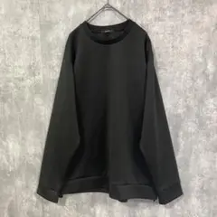 COMME CA ISM ファンクショナルジャージ プルオーバー　ブラック　L