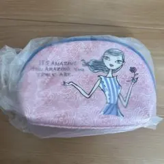 ジェフリー ・フルビマーリ 花柄 シェル型ポーチ 未使用