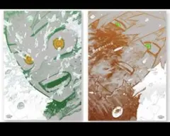 ヒロアカ 原画展 A2アート ポスター The Beginning 爆豪 緑谷