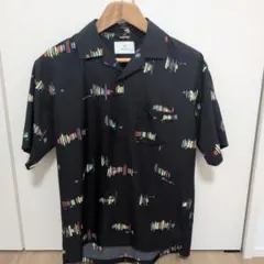 Sonny Label メンズ 半袖シャツ 総柄 ブラックのサムネイル