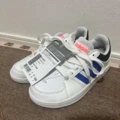 18cm adidas スニーカー B74674 ホワイト/ブルー/ブラック