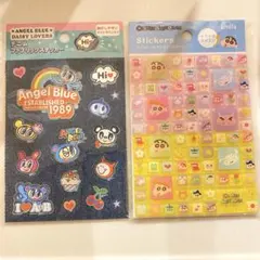 Angel Blue & クレヨンしんちゃん キャラクターシールセット セリア