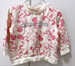 ディズニー ミニーマウス トレーナー 95cm未満　裏起毛