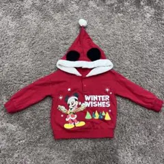 クリスマス　サンタクロース　耳付きフード
