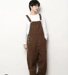 Levi's Red ストライプオーバーオール M ユニセックス リーバイス