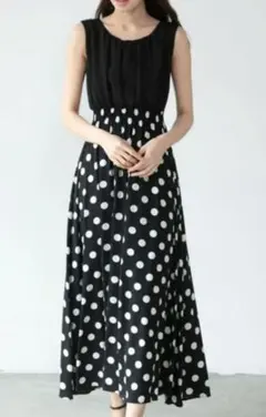 トゥモローランドコレクション♡シルク♡コットン♡ドット♡ロング