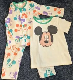 しまむら ミッキー パジャマ 90cm 3点セット