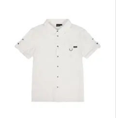 AAKAM Roll-Up Pocket Shirts (White) 1 - メルカリ