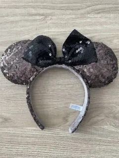 ディズニー　ミニーカチューシャ　スパンコール
