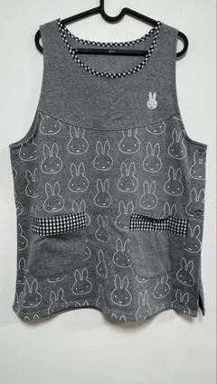 ミッフィーエプロン（裏起毛）/保育士/幼稚園教諭/介護士（値下げ不可）M-L