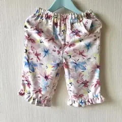 カラフルパンツ120㎝/夏花柄★速乾サラサラ★1枚で完成＆便利コーデ