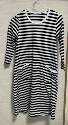 マリメッコ　ワンピース　タサライタ　ボーダー　Sサイズ　marimekko