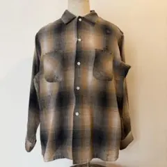 【DAN RIVER】DAMAGED BOX SHIRTS BEIGE Mのサムネイル