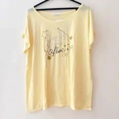 THE SHOP TK ザショップティーケー Tシャツ F 星柄 ラメ 黄 新品のサムネイル
