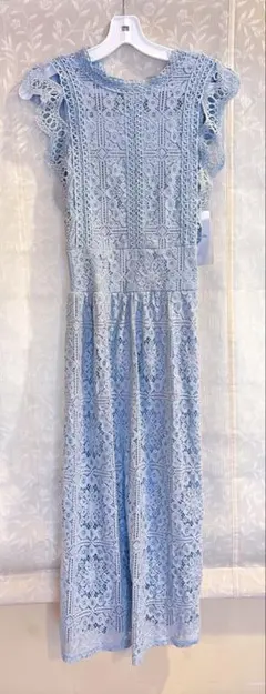 Helm 水色 レース ワンピース