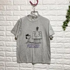 【ピーナッツ】（M）キャラプリントT 半袖シャツ クルーネック SNOOPY