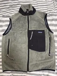patagonia レトロX ベスト　グレー　カーキ　90s オリーブ　USA製