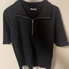 COLZA ブラック ジップアップ 半袖のサムネイル