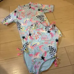 next ユニコーンデザイン ラッシュガードと水着セット 100cm