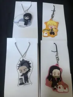 鬼滅の刃 ローソン アクリルキーホルダー ラバーストラップ