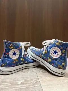 コンバース ALL STAR アロハ 総柄 ハイカット 青 24.5cm