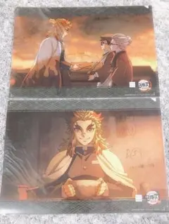 鬼滅の刃 煉獄杏寿郎 ufotable DINING クリアファイル2枚セット