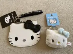 【新品】ハローキティ パスケース　ブラック　パスケースBK LV キーホルダー